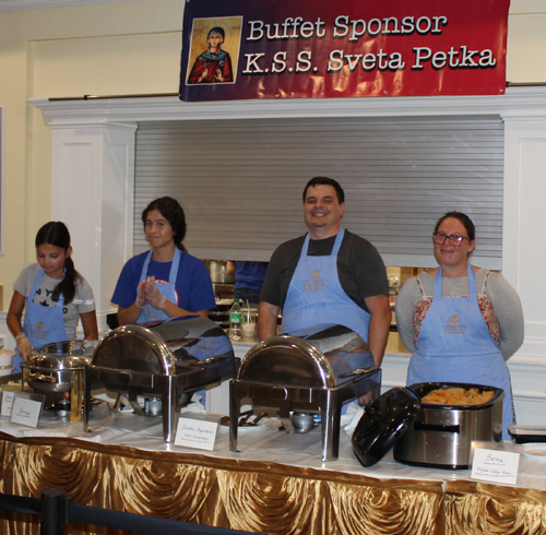 Saint Sava Serbian festival volunteers serving food