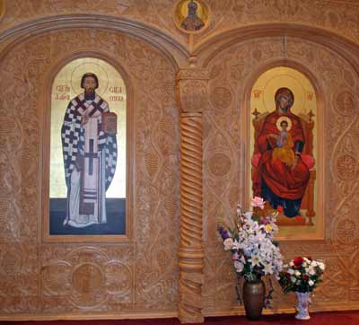 Inside Saint Sava Serbian Orthodox Cathedral in Cleveland