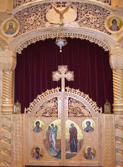 Inside Saint Sava Serbian Orthodox Cathedral in Cleveland