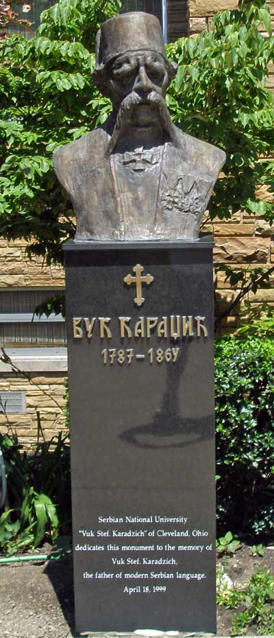Statue at Saint Sava Serbian Orthodox Cathedral