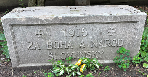 The school cornerstone has been saved and will eventually be placed in the Slovak Cultural Garden in Cleveland