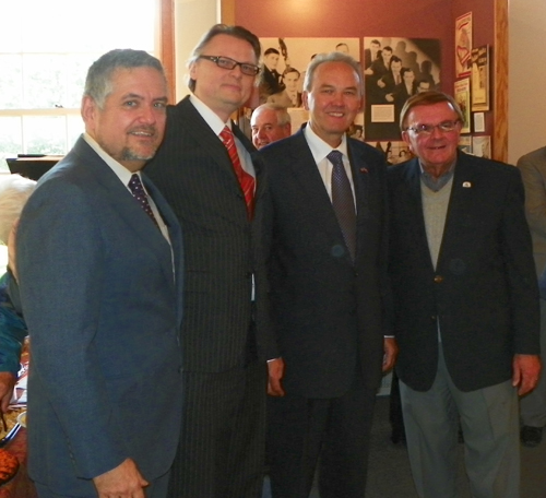 Joe Valencic, Consul Zmauc, Ambassador Kirn and Tony Petkovsek