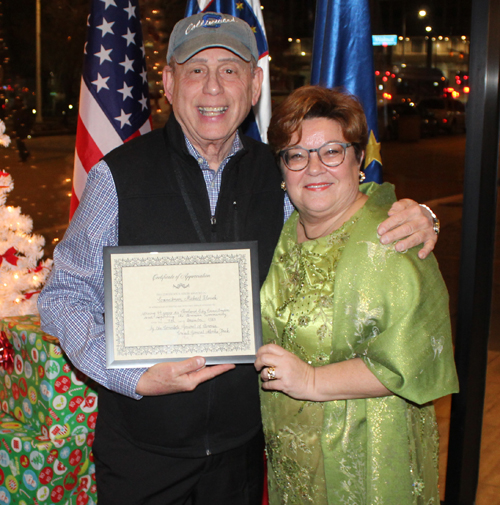 Cleveland City Councilman Mike Polensek with Alenka Jerak