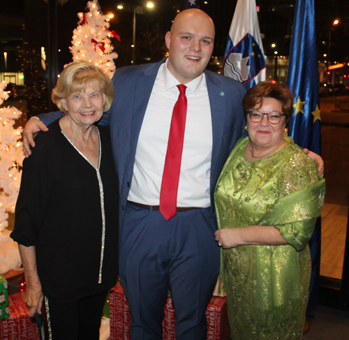 Lithuanian Honorary Consul Ingrida Bublys, Tobias Engel and Alenka Jerak