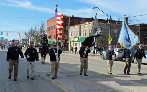 2023 Kurentovanje Parade in Cleveland - war vets