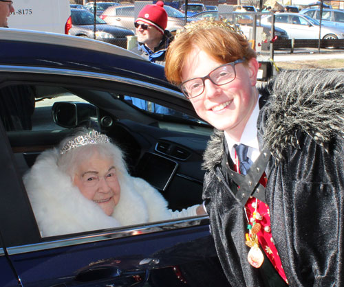 Kurentovanje Queen Eva Ozbolt Kisley and Prince Blaz