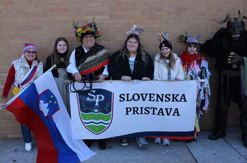 Slovenska Pristava photobombed by a Krampus