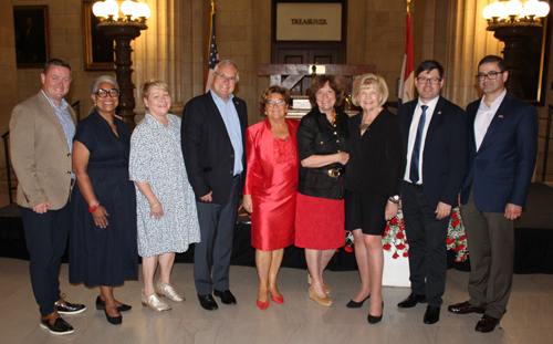 Alenka Jerak with Cleveland Consular Corp members
