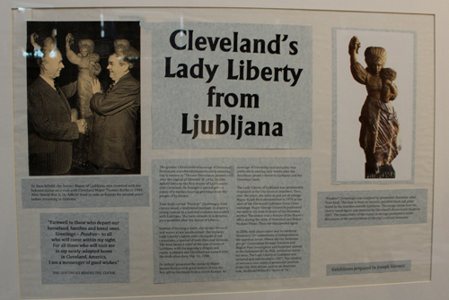 Lady Liberty statue display