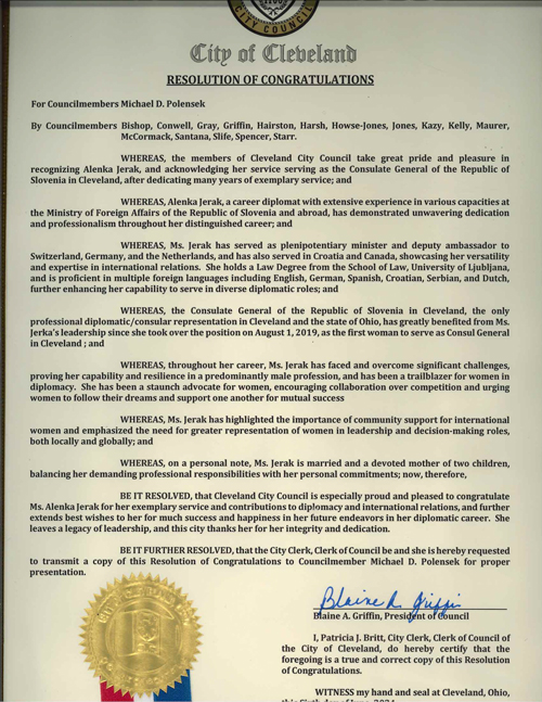 Cleveland City Council Proclamation