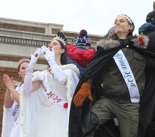 Princess and Prince of 2024 Kurentovanje Parade in Cleveland