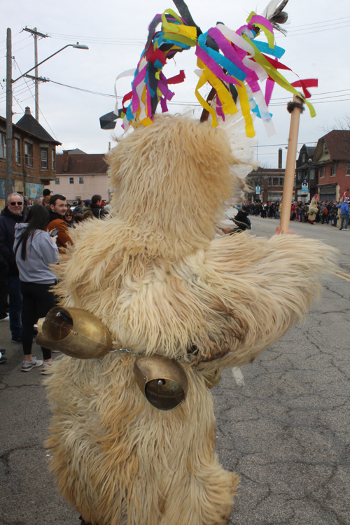 Kurent at 2024 Kurentovanje Parade in Cleveland