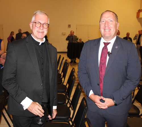 Group at Slovenian president event - Father Retar