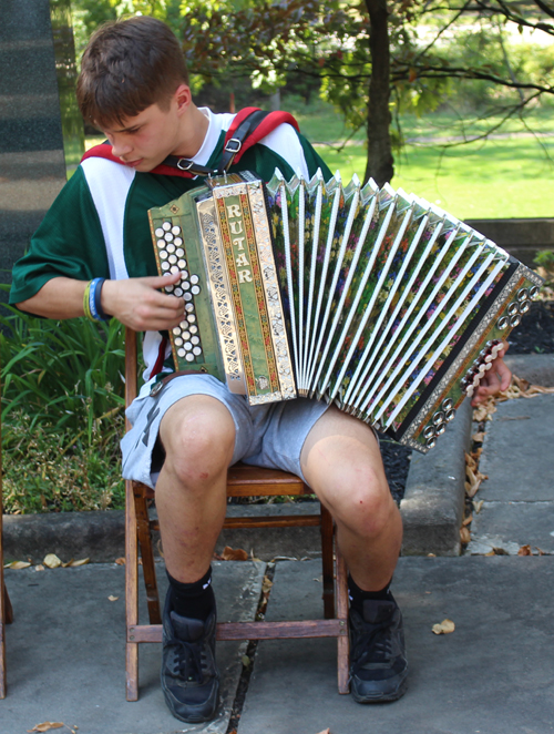 Slovenian accordion player