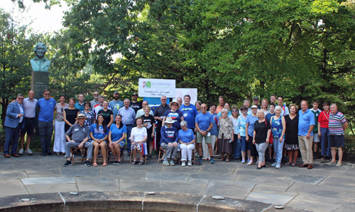 Group photo at 30th anniversary event