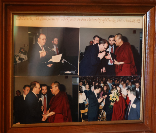 August Pust meeting the Dalai Lama