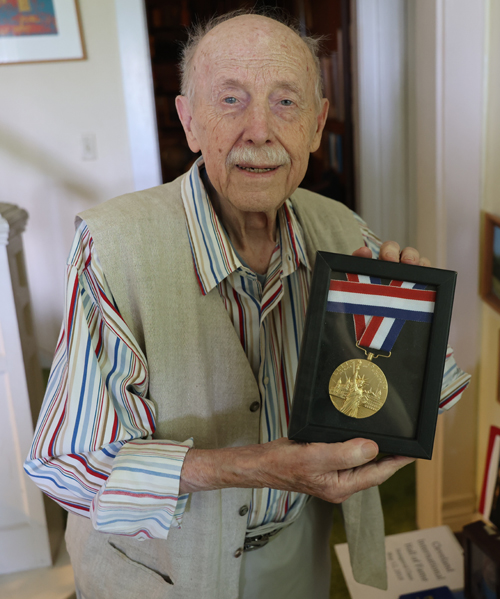 August Pust Ellis Island Medal