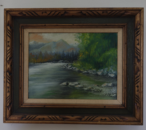 August Pust painting of Slovenia landscape