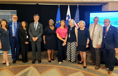 Dignitaries at Slovenian event