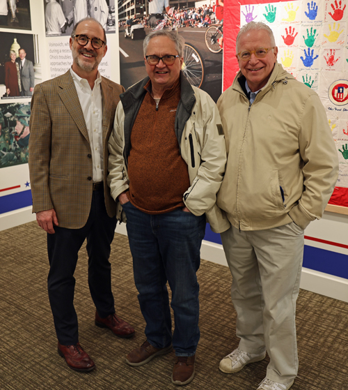 Curator Greg Nosan with and Ed Jerse