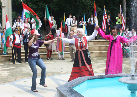 International dance in Syrian Cultural Garden in Cleveland