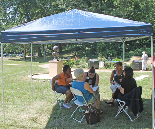 Common Ground particpants at the CCWA Syrian Garden event