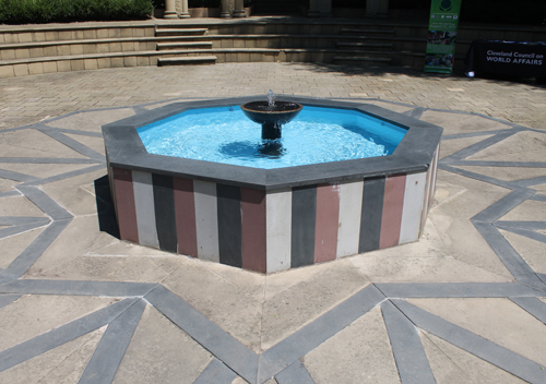 Fountain in Syrian Cultural Garden in Cleveland Ohio