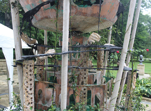 Diana Al-Hadid art in the Syrian Cultural Garden in Cleveland Ohio