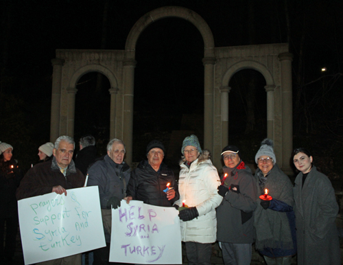 Syrian Garden group at vigil