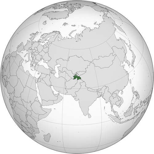 Global Map of Tajikistan