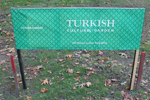 Turkish Cultural Garden sign