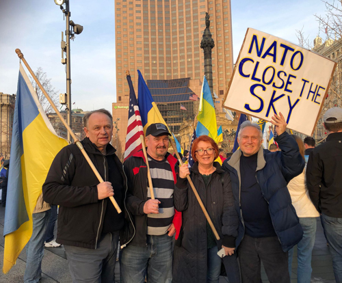 Rally for Ukraine at Cleveland Freestamp