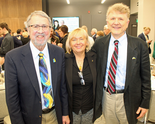 Andy Fedysnky, Dr. Olga Bertelsen and Dr. George Jaskiw