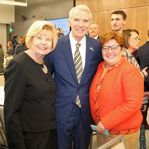 Honorary Lithuanian Consul Ingrida Bublys, Senator Rob Portman and Slovenian General Consul Alenka Jerak