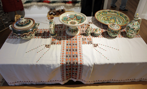 Ceramics dishes at Ukrainian Museum-Archives