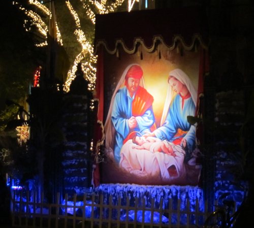 Nativity creche in Hanoi in Vietnam
