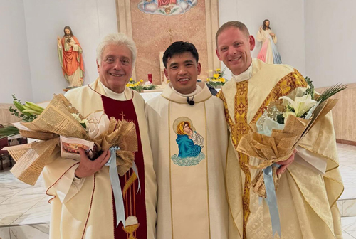 Father Phil Rocco, Father Ho and Father Joseph Menkaus